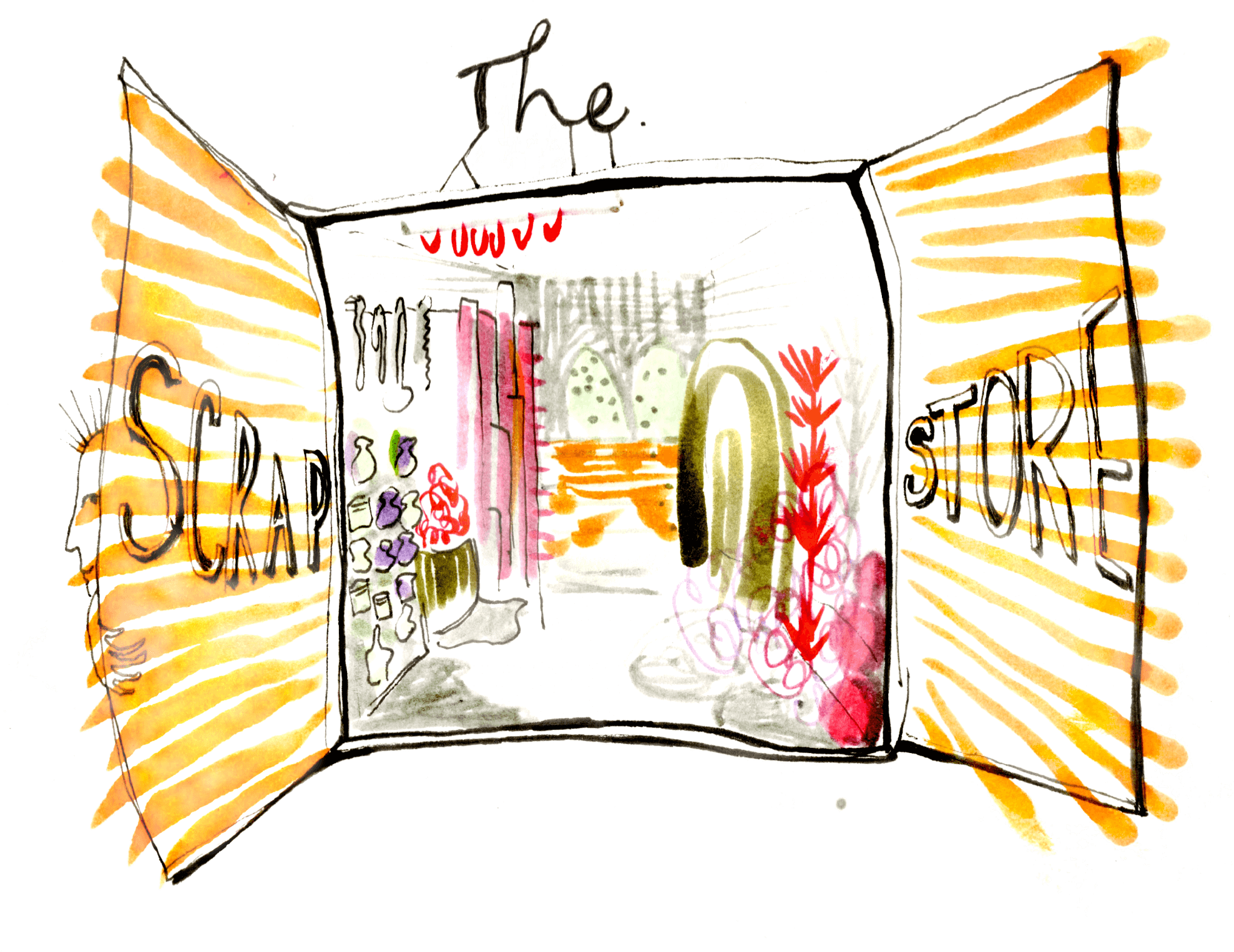 Download Edinburgh Scrap Store Illustration PNG Image with No