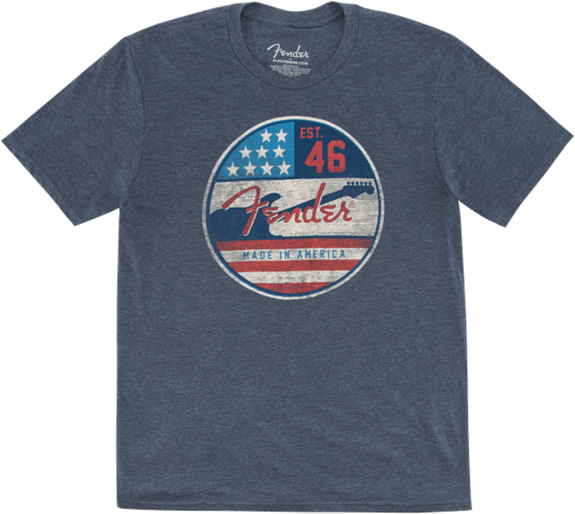 Fender Guitars Stratocaster Made In America T-shirt - Kayak (1400x1000), Png Download