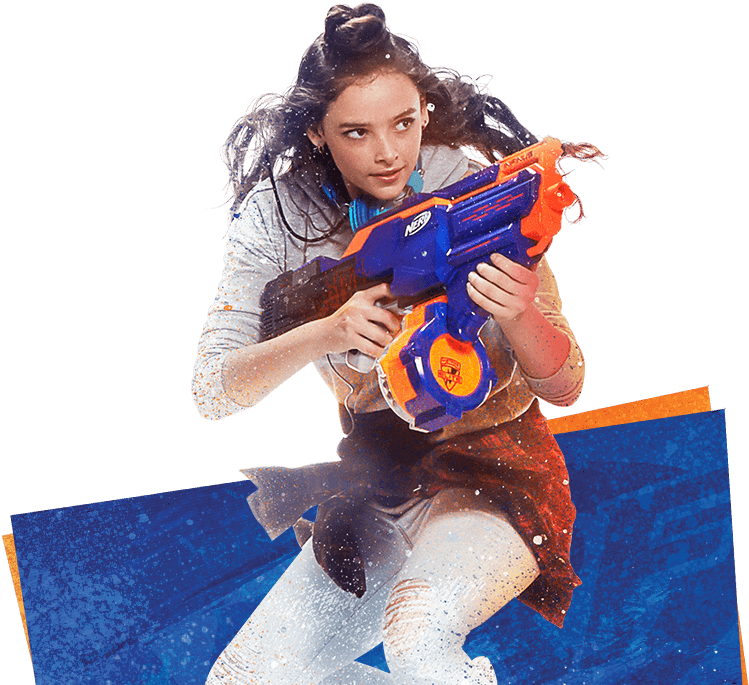 Shop Nerf Elite Products - Girl (924x750), Png Download