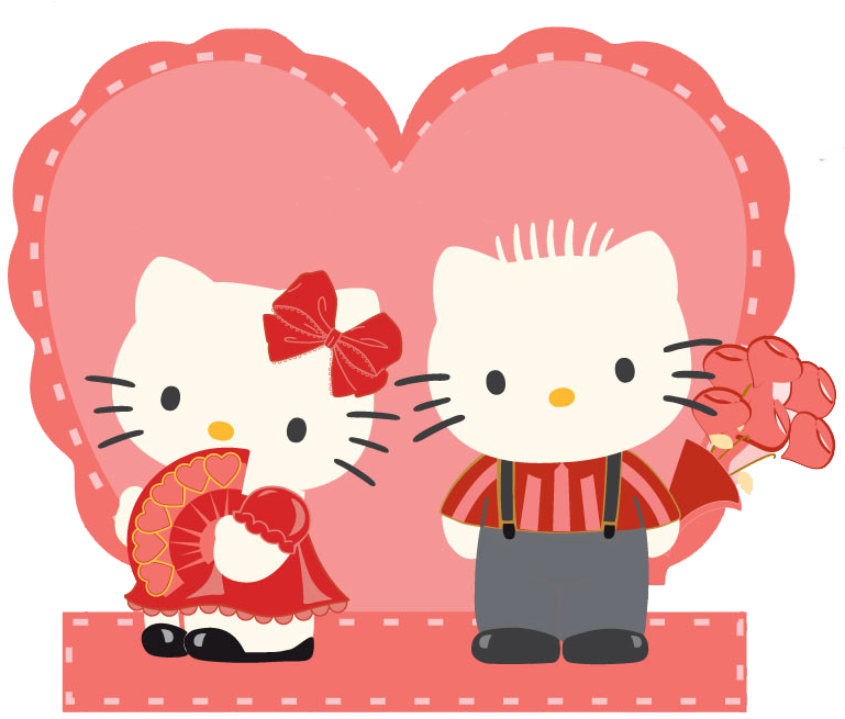 Photo Hk3 - Hello Kitty Valentine Card (792x664), Png Download