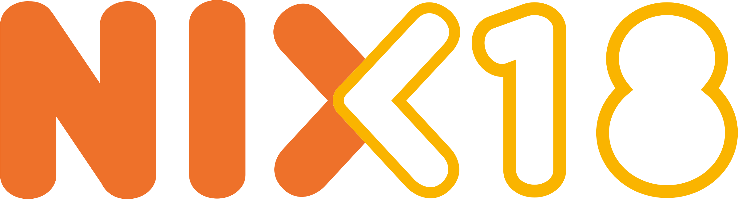 Nix 18 Logo Png Transparent - Nix 18 Vector (2400x648), Png Download