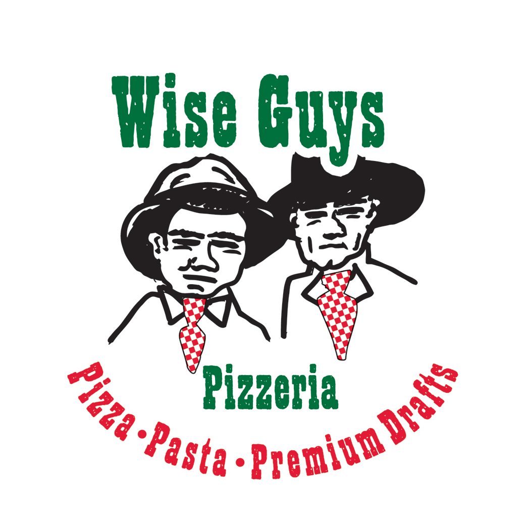 Wise Guys Pizzeria - Label (1060x1060), Png Download