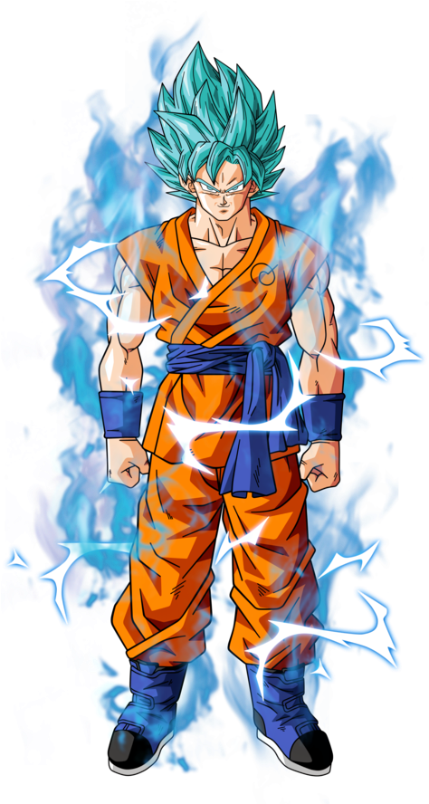 Goku Dragon Ball Super Png (486x887), Png Download