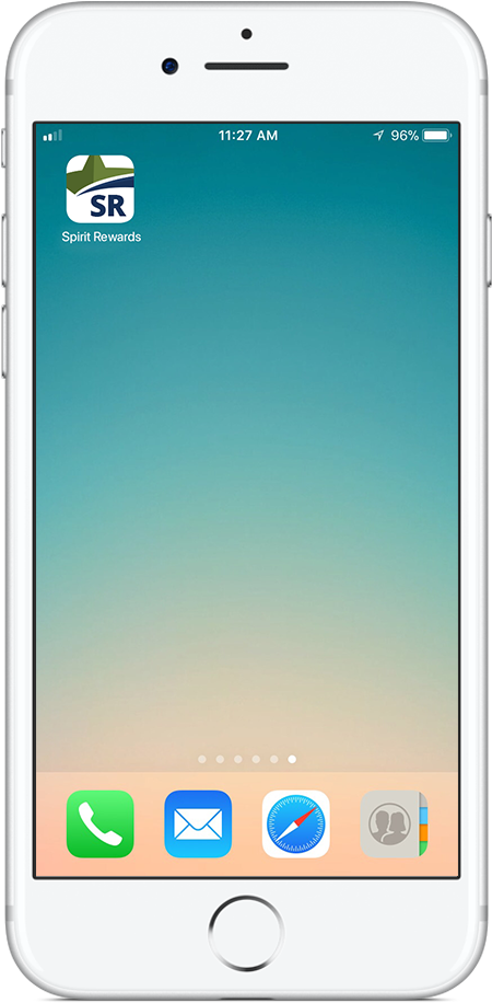 Spiritrewards Appicon Iphonewhite - Iphone (584x1024), Png Download