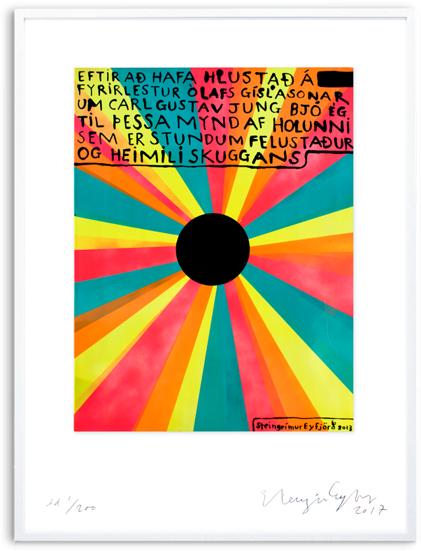 The Shadow Art Print By Steingrimur Eyfjord - Circle (750x1000), Png Download