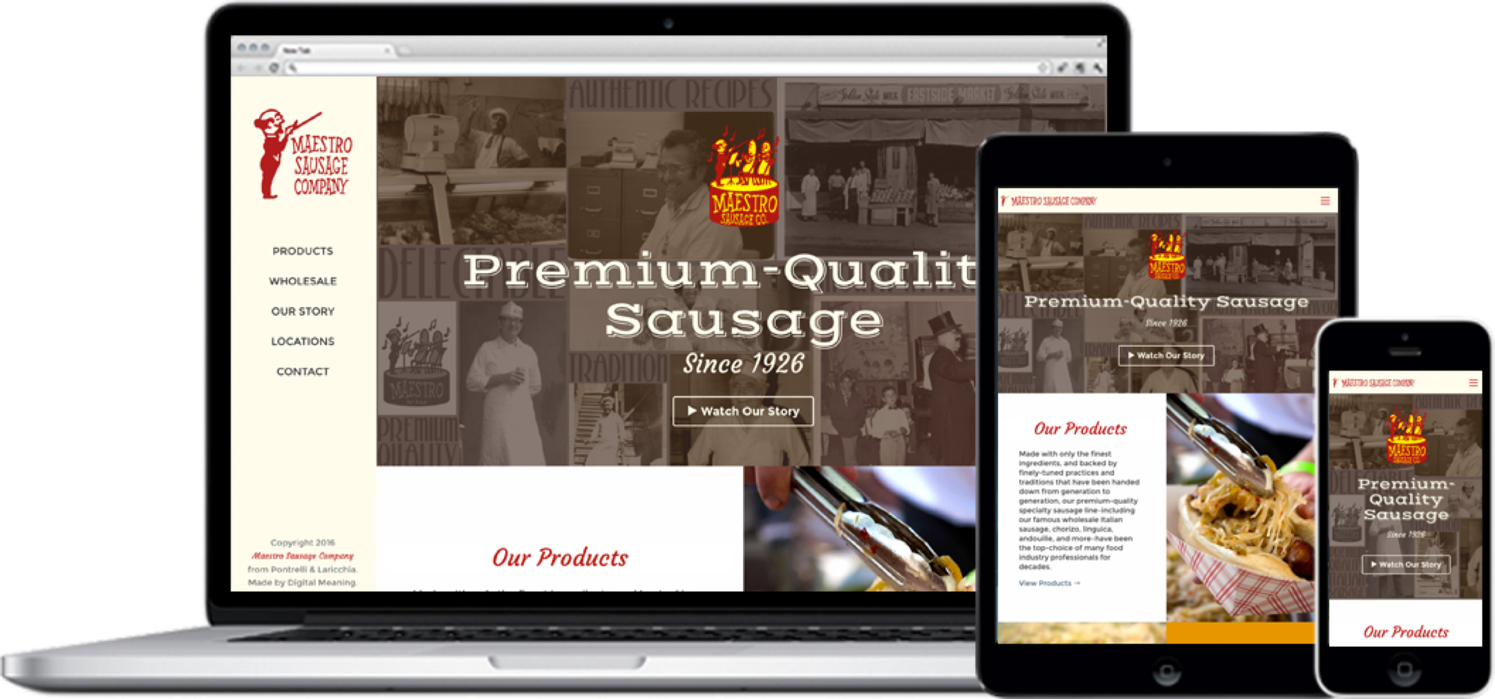 Maestro Sausage Company Gets A Modern Update - Online Advertising (2163x1011), Png Download