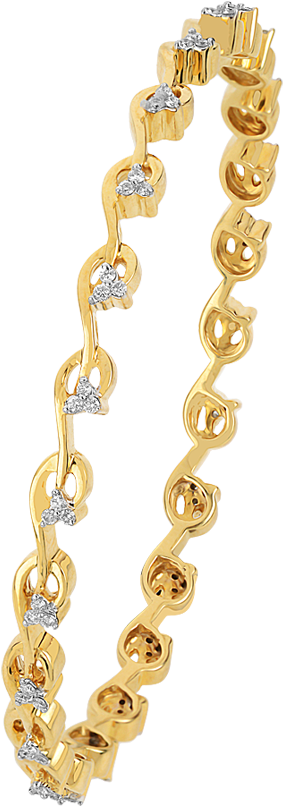 Orra Diamond Bangle - Chain (1200x1000), Png Download