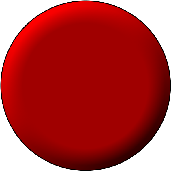 3d Red Push Button - Circle (600x600), Png Download