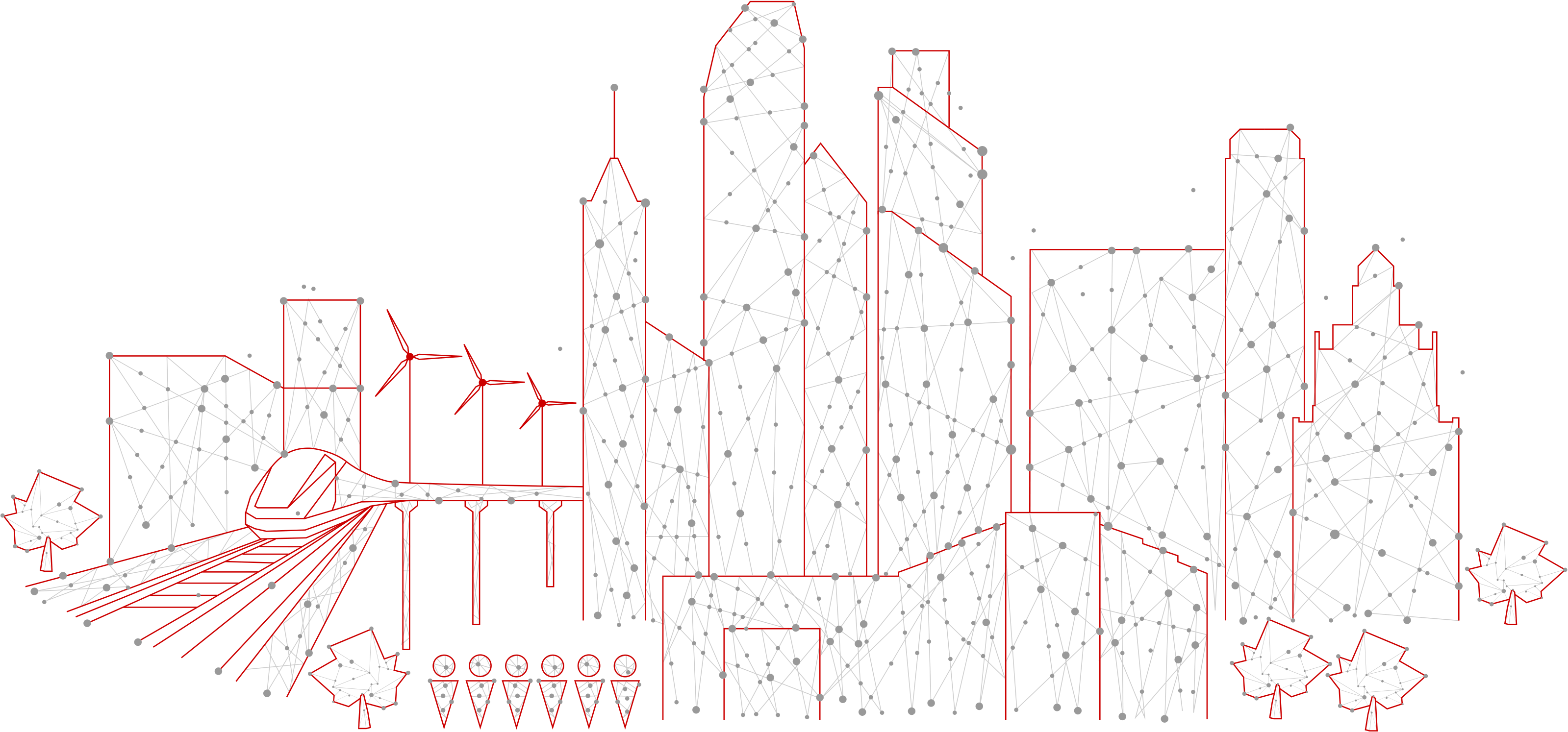 Cities Graphic Banner - Diagram (3198x1494), Png Download