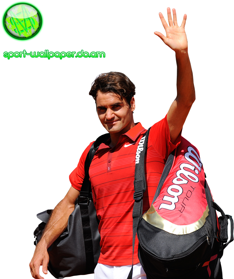 Federer Render Photo - Roger Federer French Open 2011 (812x900), Png Download