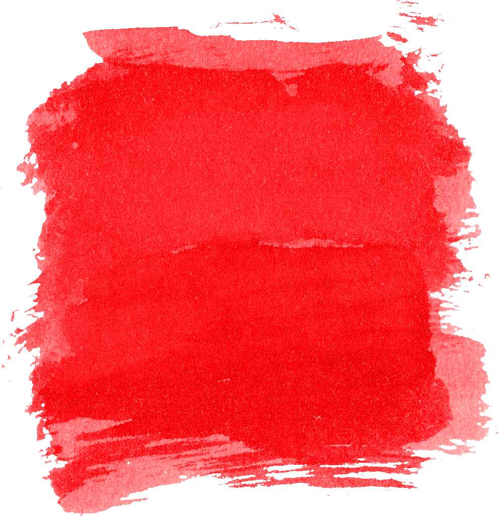 6 Red Watercolor Brush Stroke Square - Drawing (991x1026), Png Download
