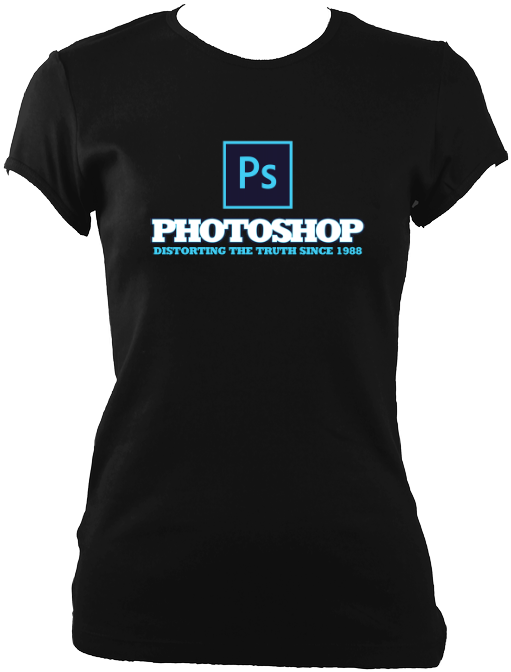 Photoshop Women's Fitted T-shirt - You Are Not A Baby Cow Bro (680x680), Png Download