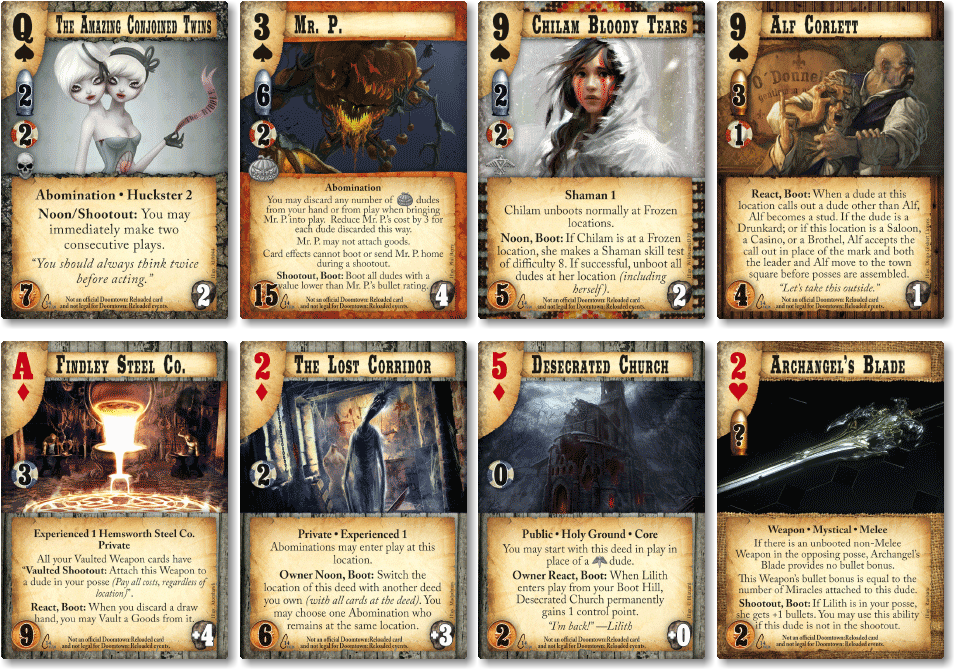 Print On Demand Playsets On Printerstudio - Top 10 Doomtown Cards (957x685), Png Download