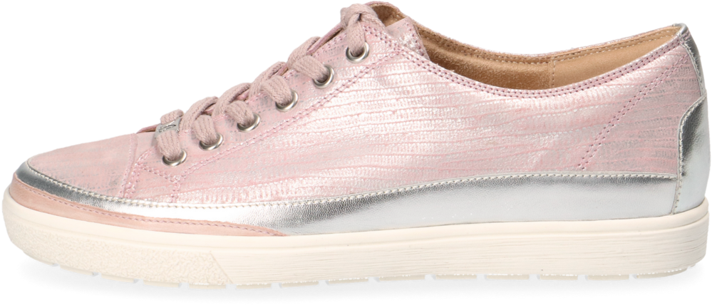 Women's Caprice Manou Lace Up Shoe Rose Reptile - Skate Shoe (1024x1024), Png Download