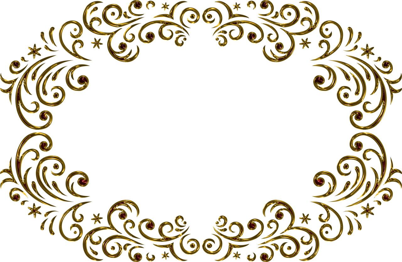 Rococo Vector - Золотистые Рамки Для Текста Png (1280x836), Png Download