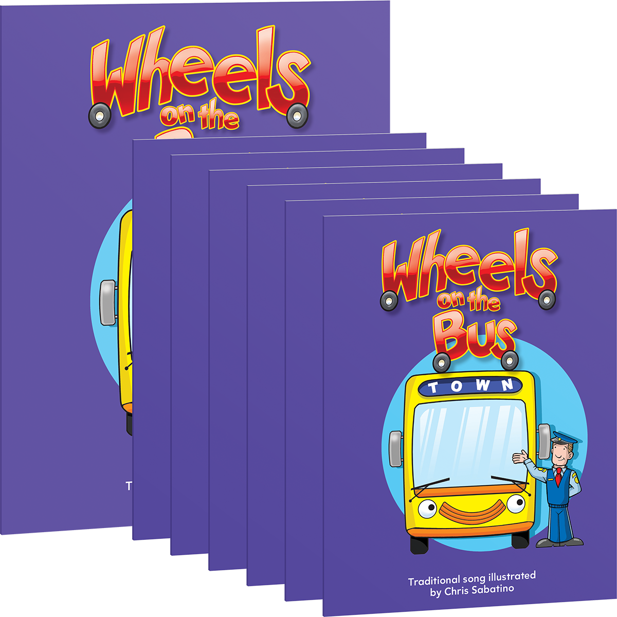 Wheels On The Bus 6-pack - Illustration (1200x1200), Png Download