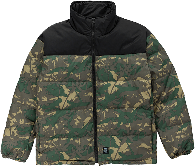 Camouflage White Duck Down Jacket Coat - Jacket (990x660), Png Download