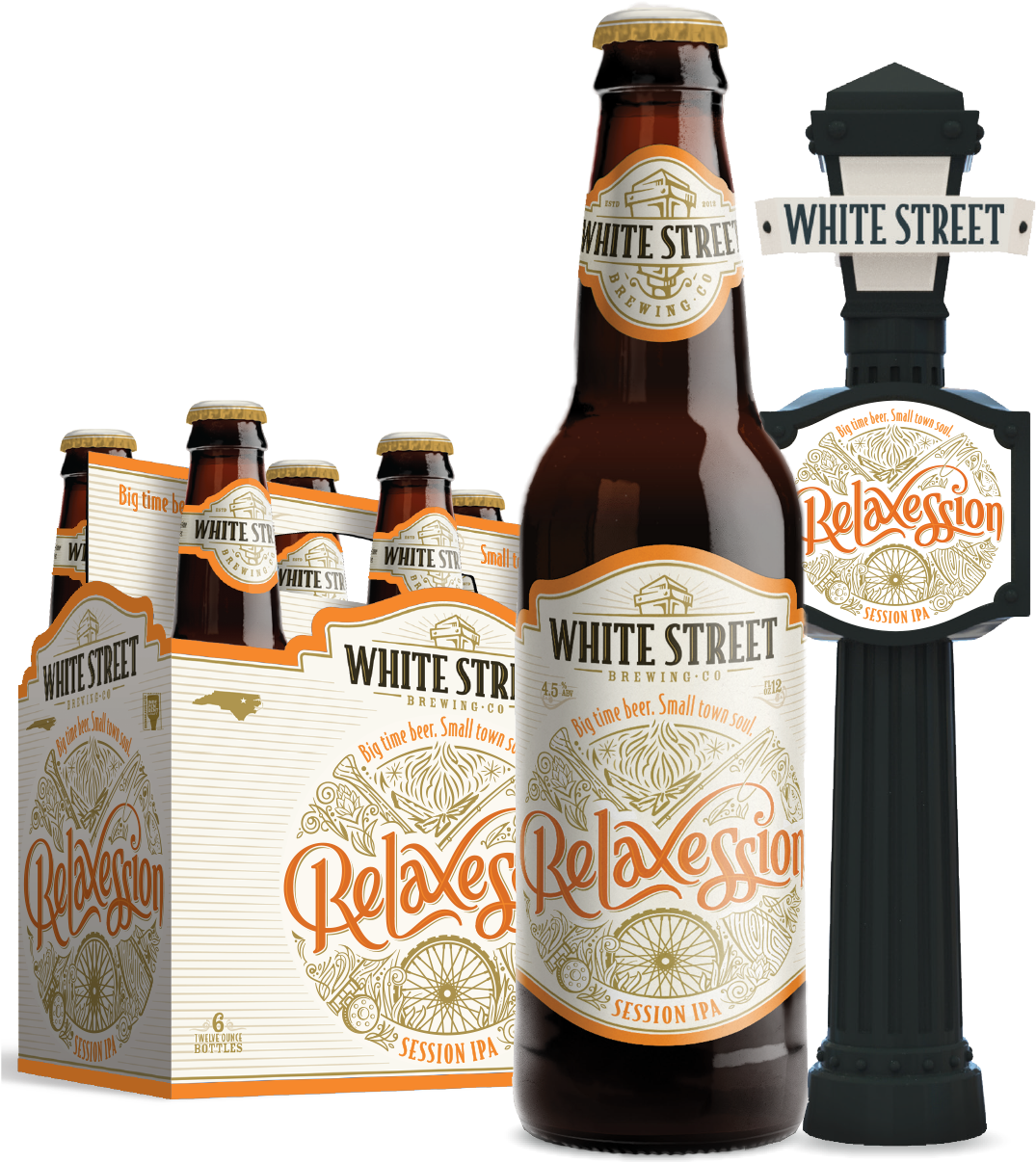 White Street Brewing Co - Beer Bottle (1155x1308), Png Download