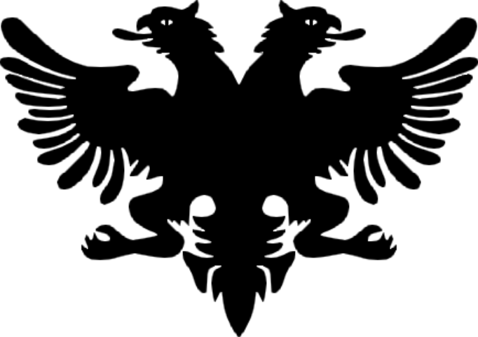 Logo Albanain Eagle Png Transparent Logo Albanain Eagle - Old Albanian Flag (682x481), Png Download