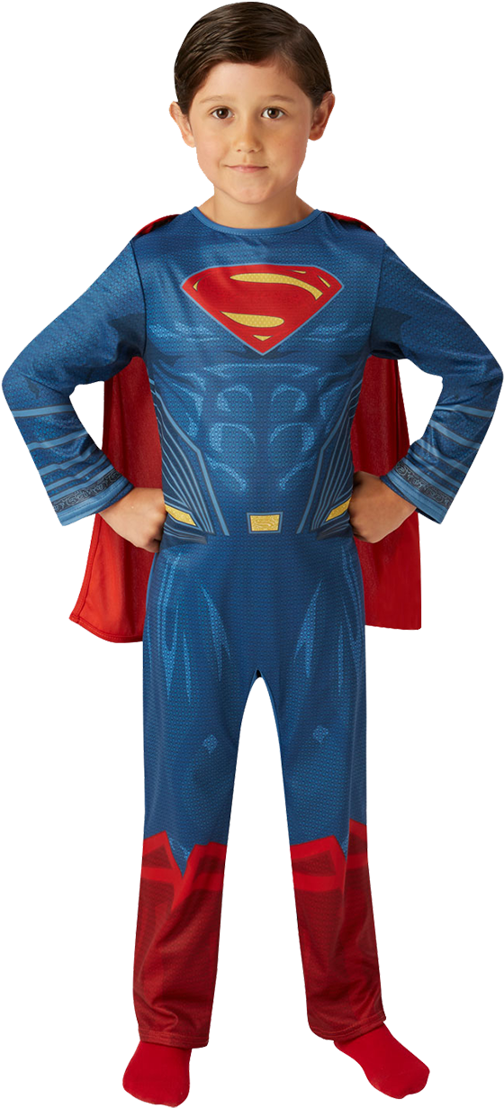 Kids Dawn Of Justice Superman Costume - Costume Superman Kids (800x1268), Png Download