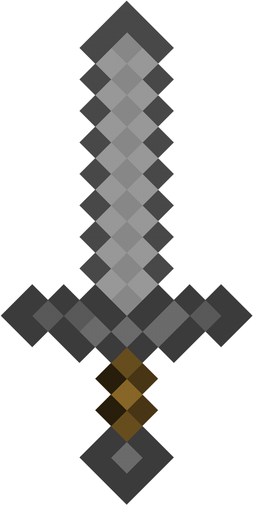 Stone Sword - Minecraft Diamond Sword (1920x1080), Png Download