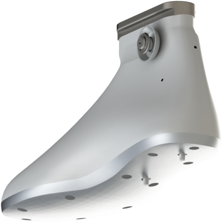 Direct Injection Shoe Last With Fixing Pins For Shenk - Figure Skate (1000x563), Png Download