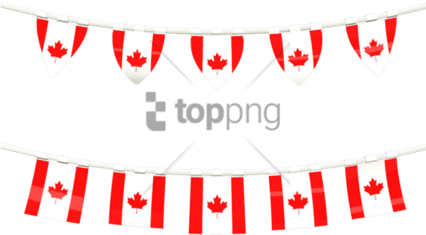 Free Png Canada Flag Banner Png Image With Transparent (850x470), Png Download