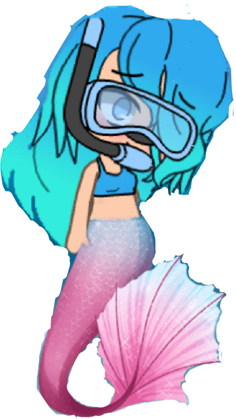 Transparent Mermaid Tail Png (480x851), Png Download