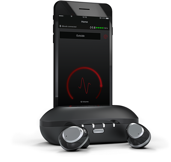 Iqbuds - Iqbuds Nuheara (578x549), Png Download
