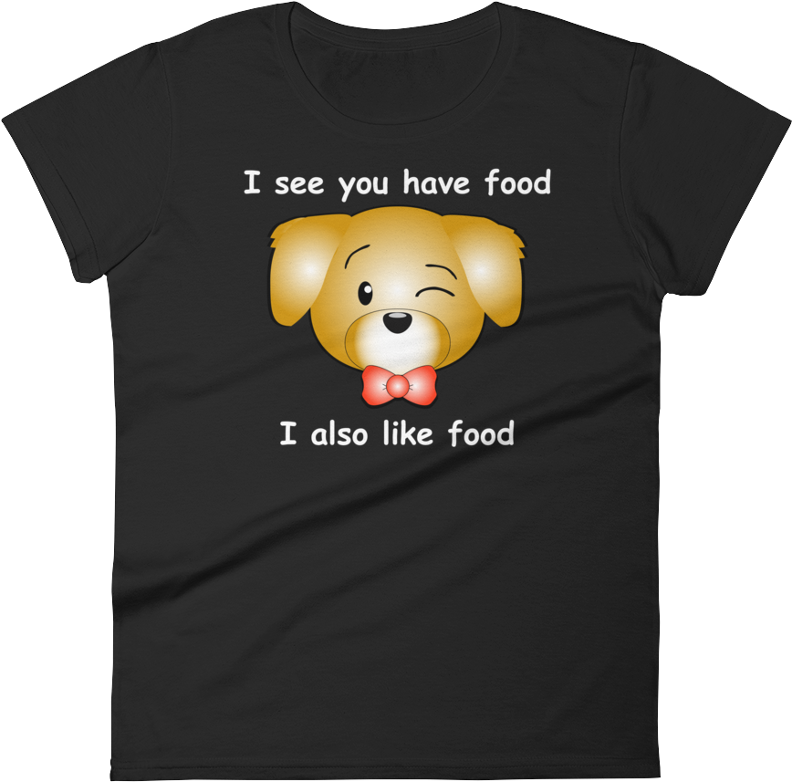 Golden Retriever, Women, Black - T-shirt (1000x1000), Png Download