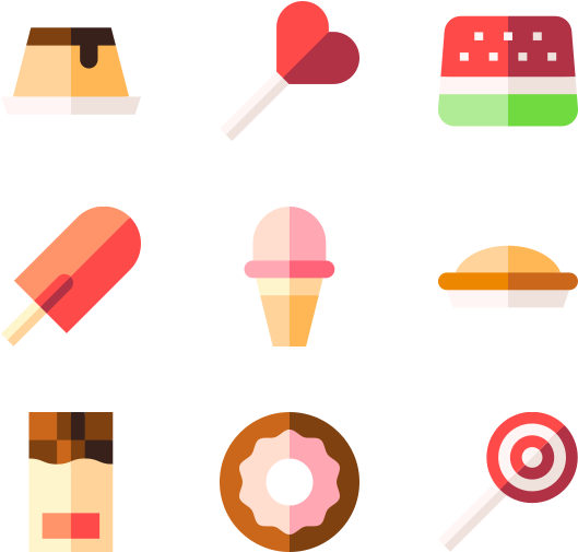 Sweets And Candies (600x564), Png Download
