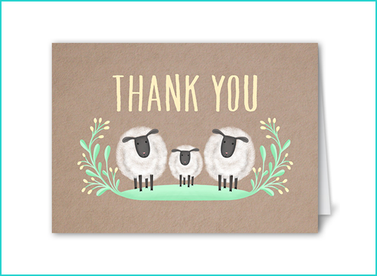 Boy Png - Thank You Card Cute (750x550), Png Download