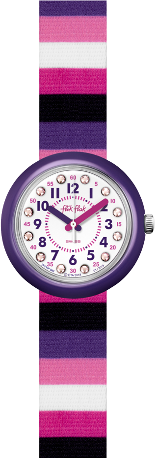 Stripe Up Your Life - Clock (340x930), Png Download