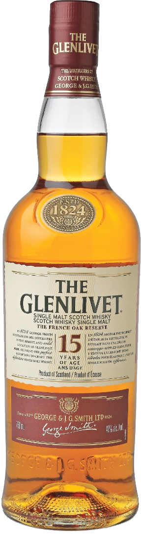 Glenlivet 15 Year - Glenlivet Whiskey Cake (287x1081), Png Download