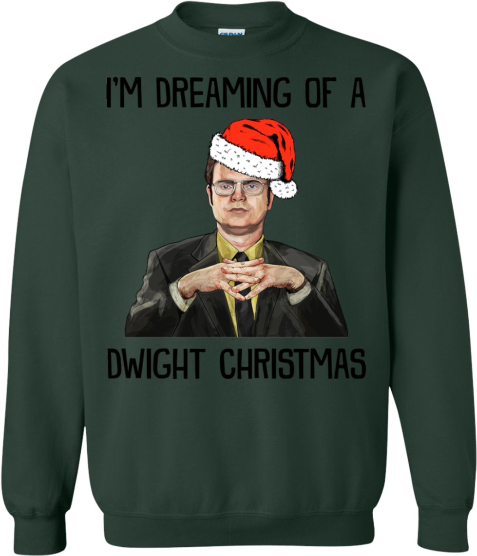 Dwight Schrute I'm Dreaming Of A Dwight Christmas Sweater - Ndt Technician T Shirts (1155x1155), Png Download