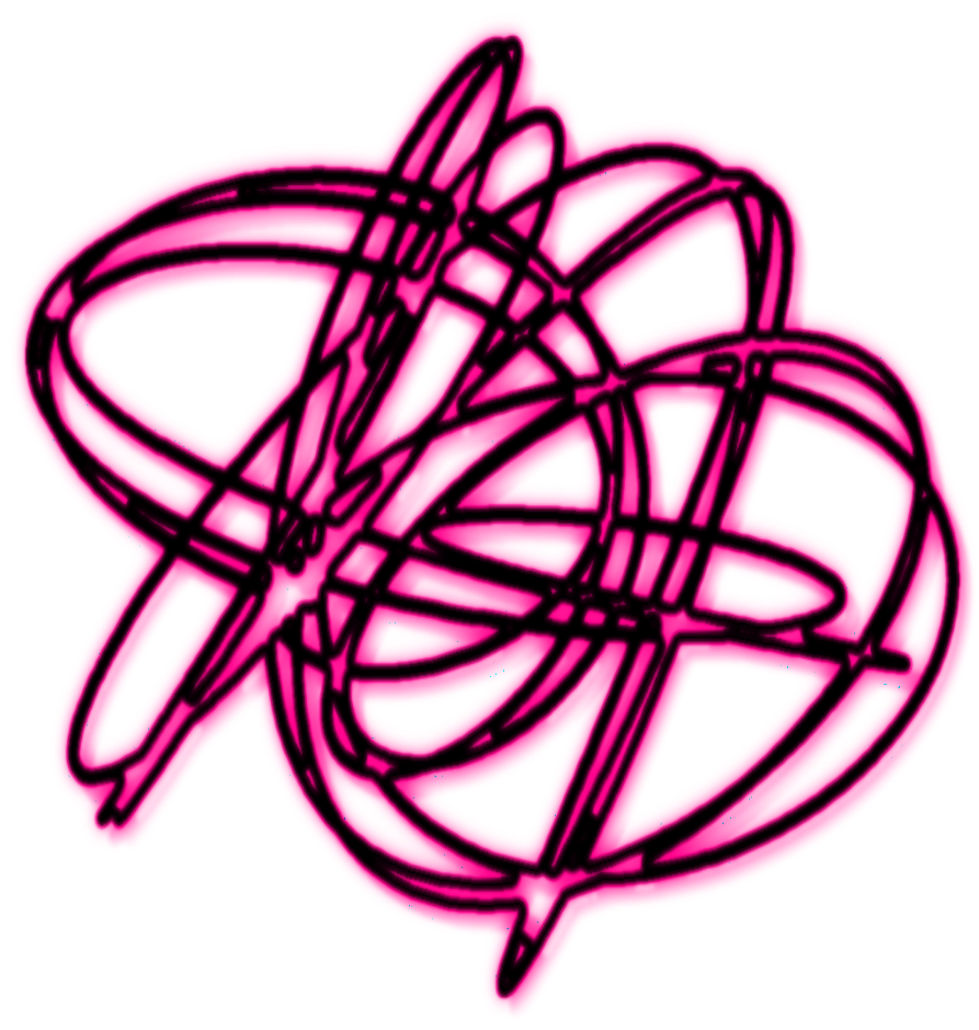 #mq #pink #swirls #swirl #neon - Circle (1024x1024), Png Download