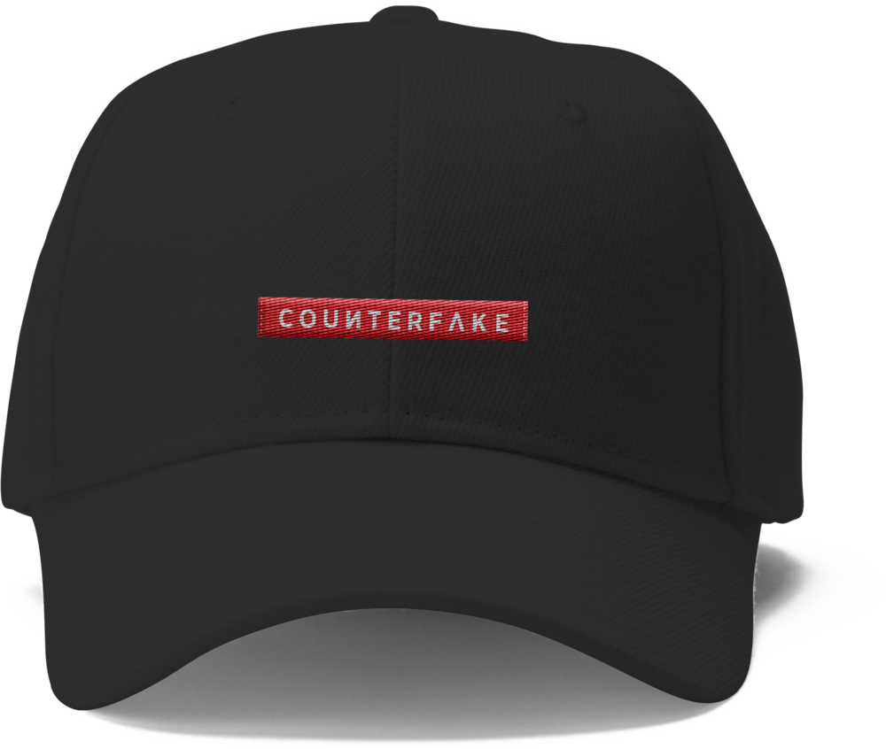 Counterfake Cap Black - Baseball Cap (1000x846), Png Download
