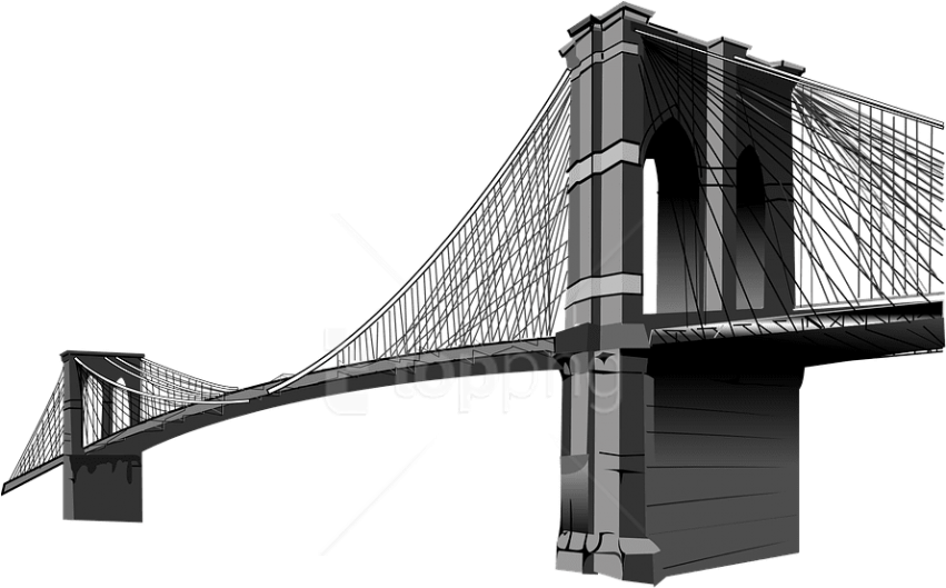 Free Png Download Brooklyn Bridge Clipart Png Photo (850x690), Png Download