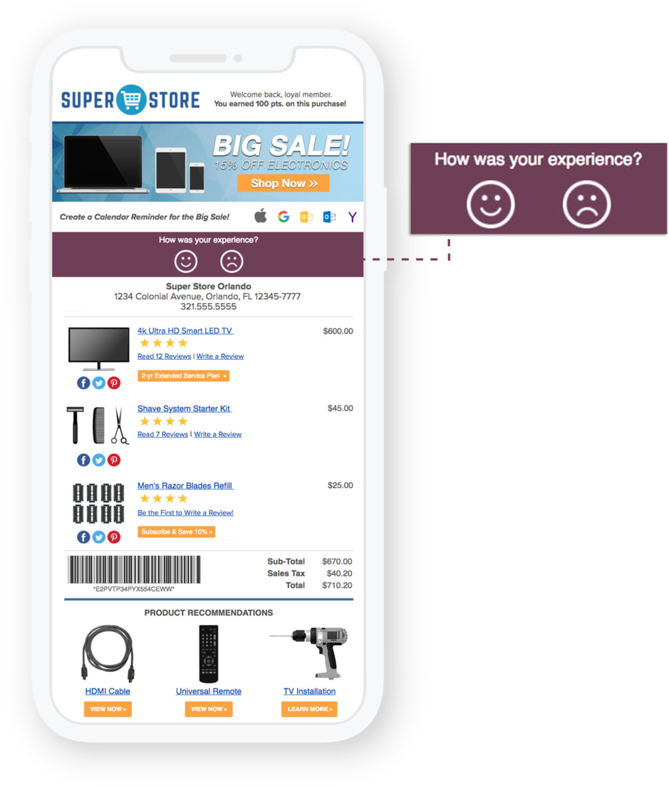 Fe Mockup Phone Superstore Sample - Flexreceipts (1000x1145), Png Download
