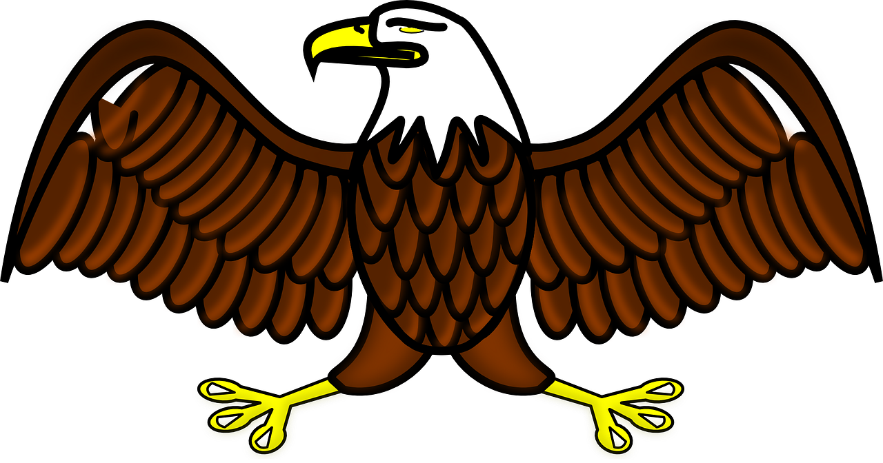 Eagle Bird Symbol - Eagle Clipart (1280x672), Png Download