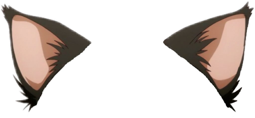 #cat #ears #neko - Anime Cat Ears Png (1024x474), Png Download