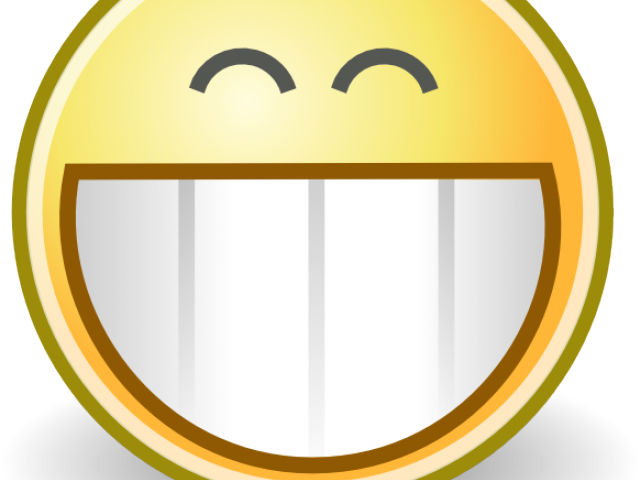Grin Clipart Small Smile - Paper M8 (640x480), Png Download