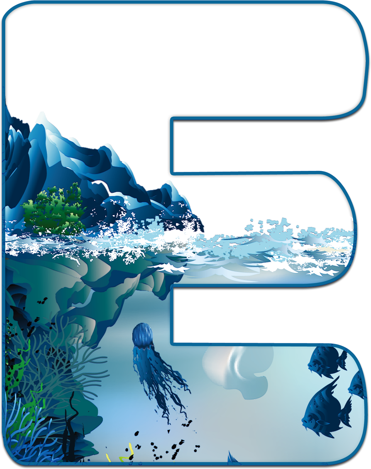 Alfabeto Mar Png - Подводный Мир Обои (1267x1600), Png Download