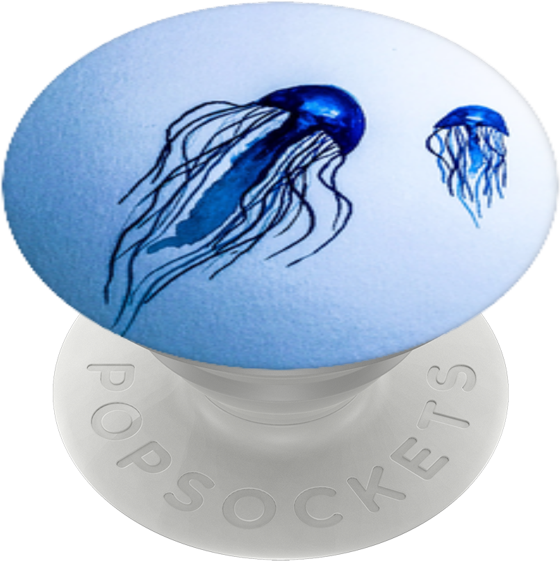 Serene Jellyfish, Popsockets - Jellyfish (989x1000), Png Download