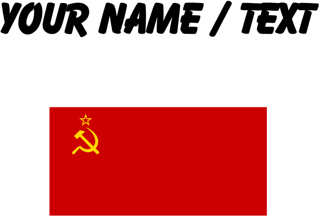 Custom Soviet Union Flag Posters - Soviet Union Flag (700x700), Png Download