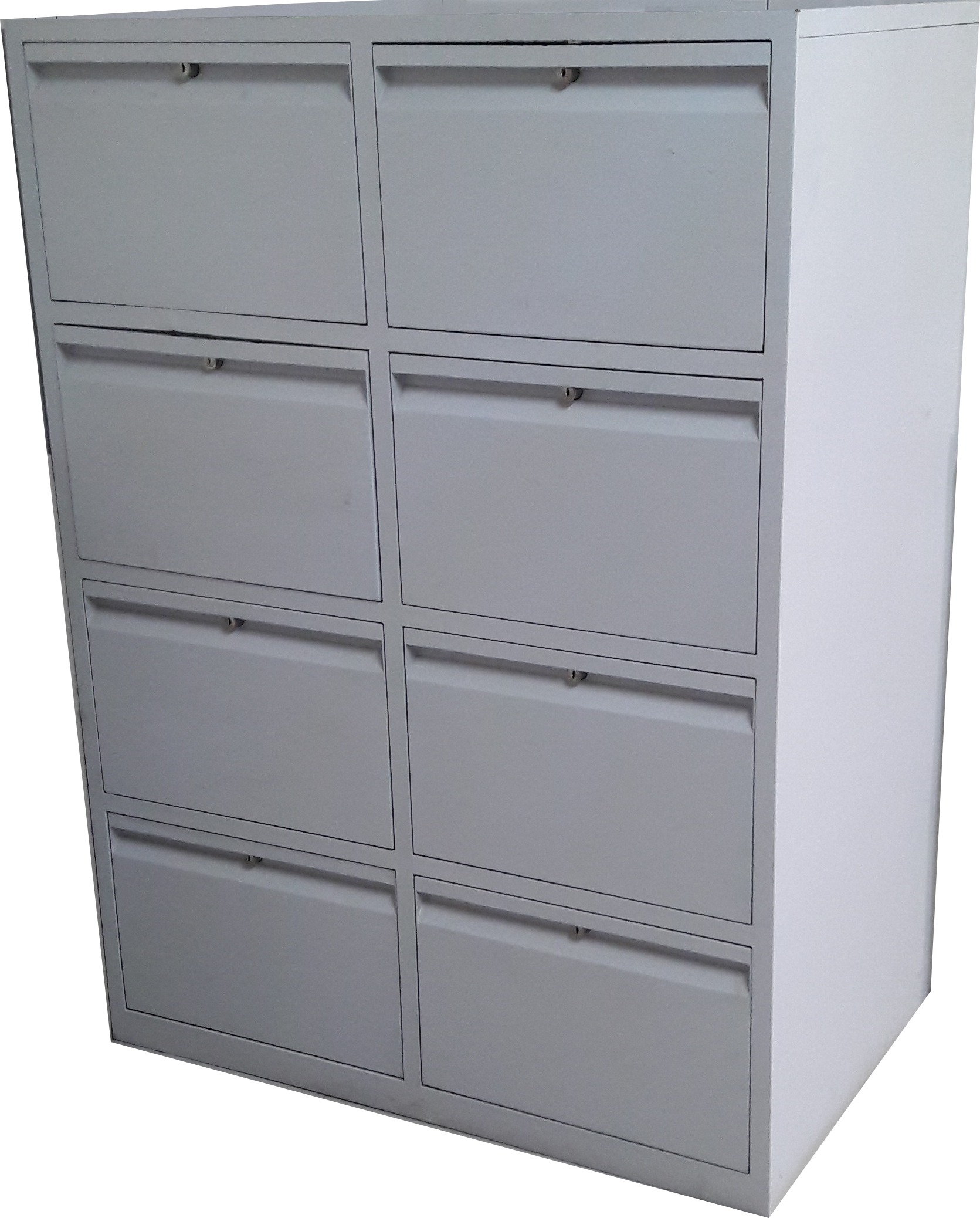 Eight Drawer File Cabinet - Locker (1671x2076), Png Download