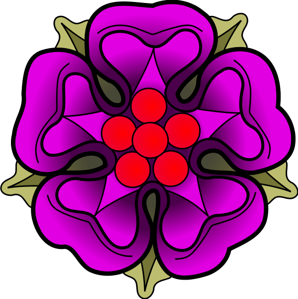 Tudor House Of Spanish Period Wars Roses Clipart - King Henry Viii Flower (600x603), Png Download