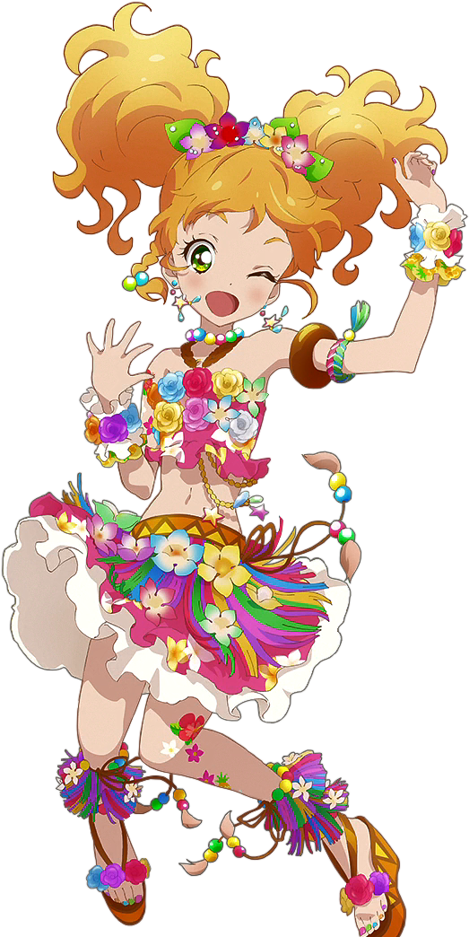 Yuzu Bluray Menu Transparent - Aikatsu Yuzu Render (544x1065), Png Download