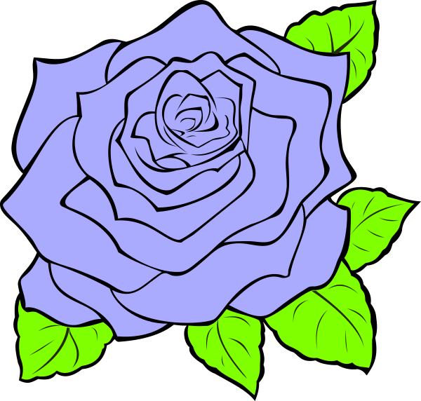 Line Drawings Of A Rose (600x572), Png Download