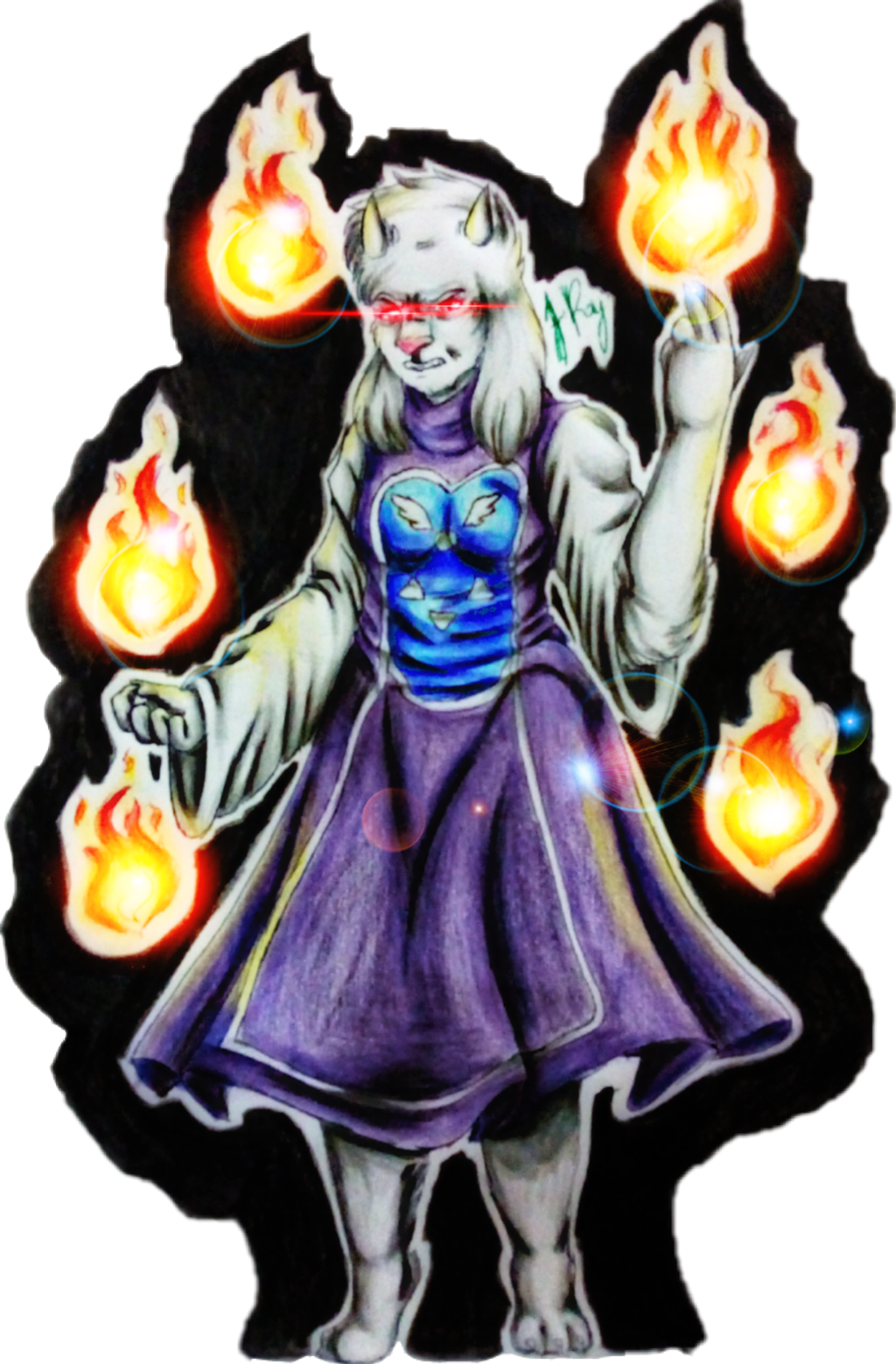 Toriel, The Guardian Of The Ruins - Cartoon (1024x1558), Png Download